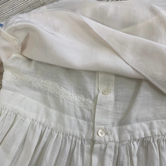 Bundle of 3 Vintage White Baby Girl Dresses with Small Drawstring Purse (HG) - Picture 10 of 10